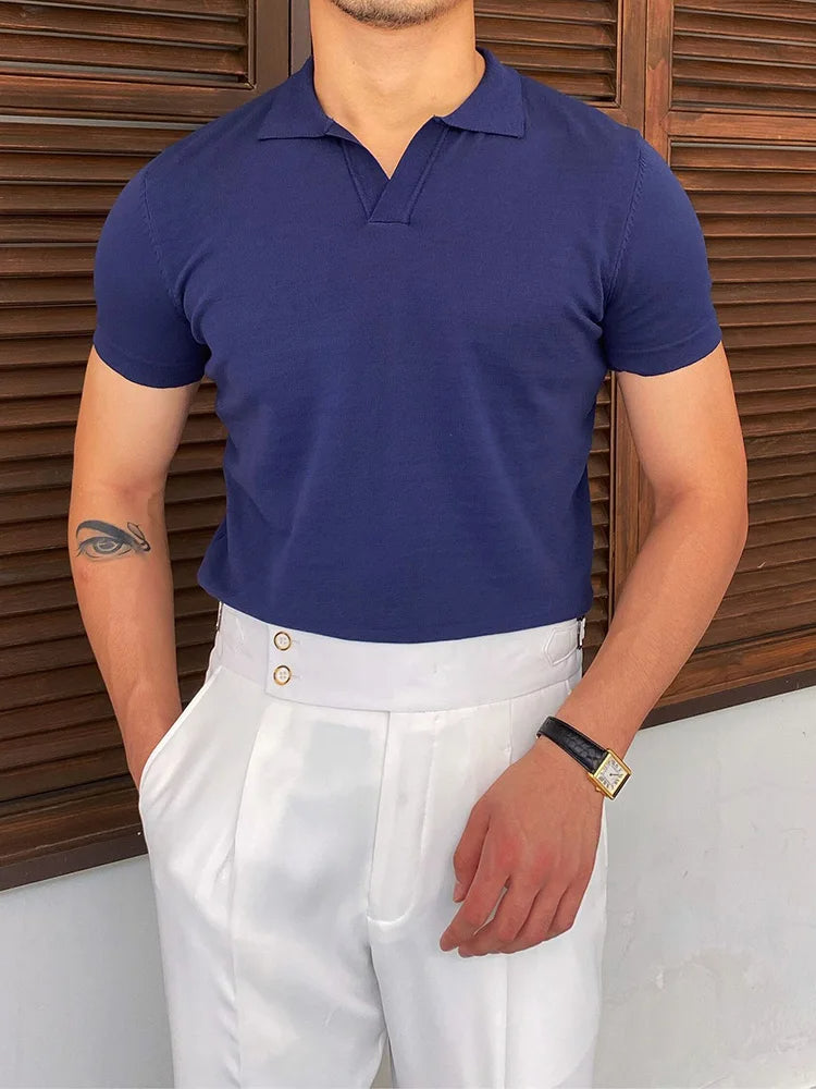 Herens Poloshirt Casual Trendy Kwaliteit