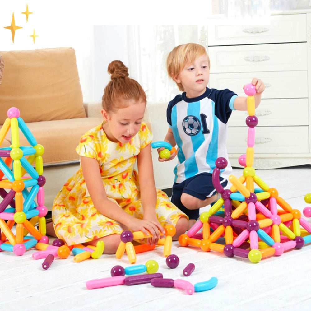Magnetische Bouwblokken 64 Stuks Speelgoed voor Kinderen