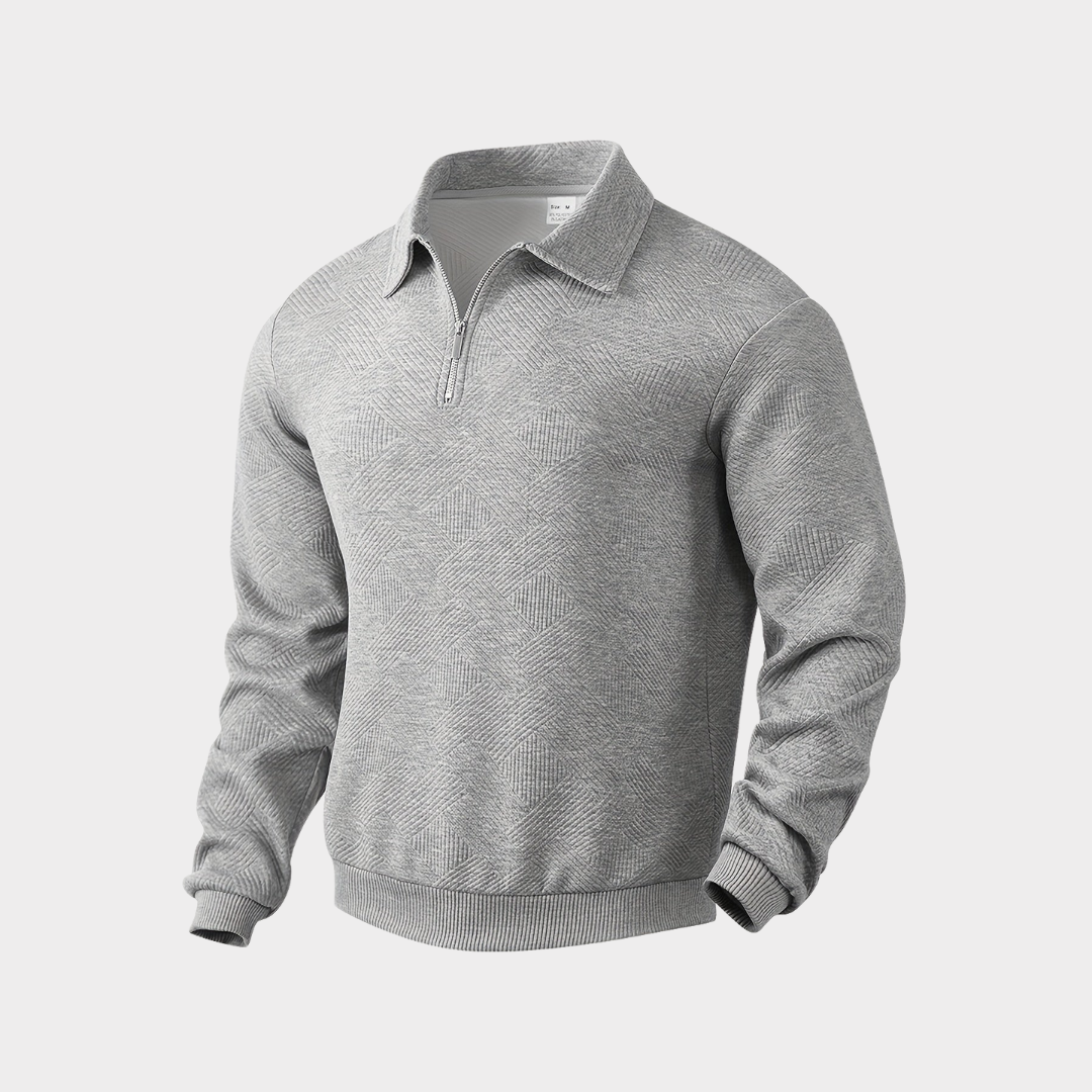 Premium Quarter Zip Trui Heren Sportief