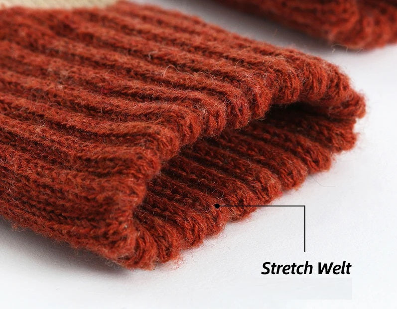 Wintersokken Retro Stijl Warme Wollige Socken