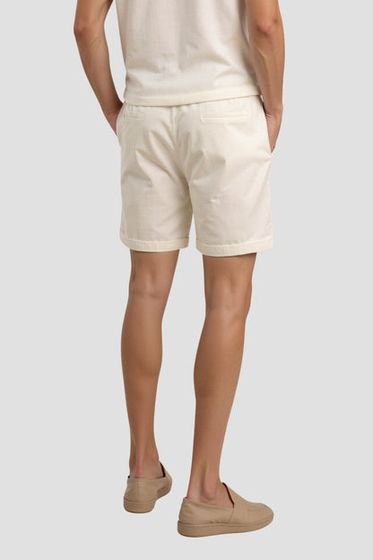 Heren Shorts Beige Met Koord Comfortabel Zomerbroek