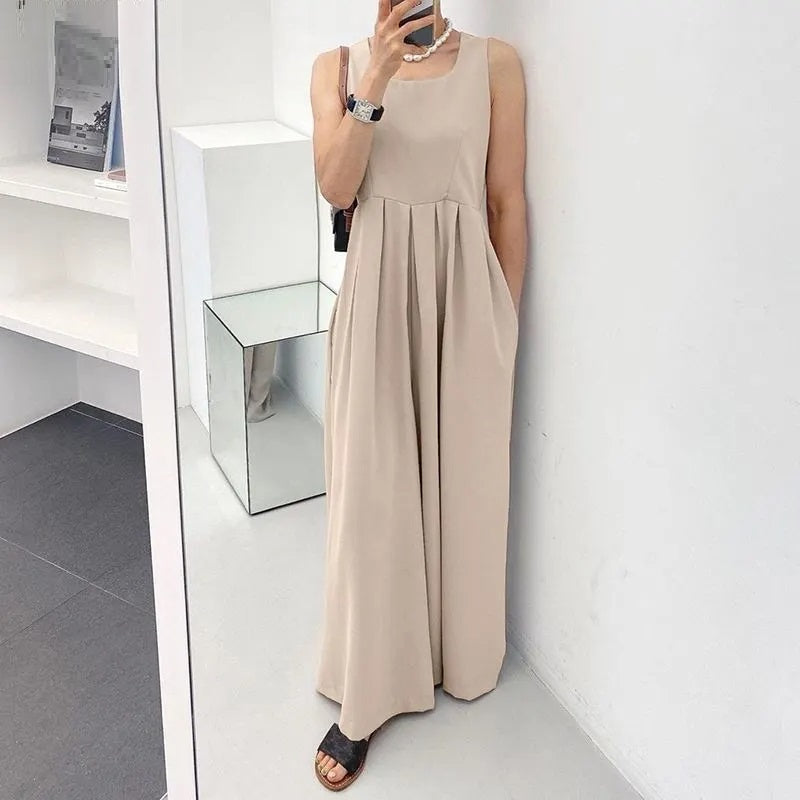 Plus Size Jumpsuit Modieus Comfortabel Zomerjurk voor Vrouwen