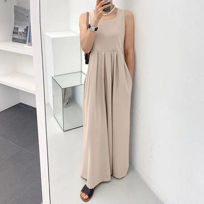 Plus Size Jumpsuit Modieus Comfortabel Zomerjurk voor Vrouwen