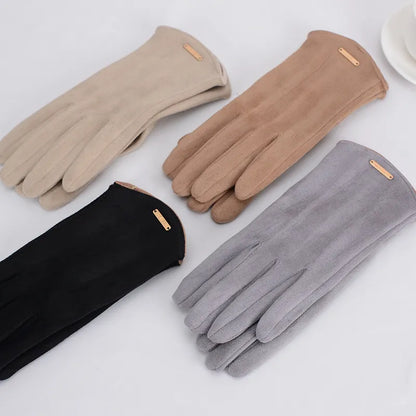 Dames Suède Handschoenen Warm en Stijlvol