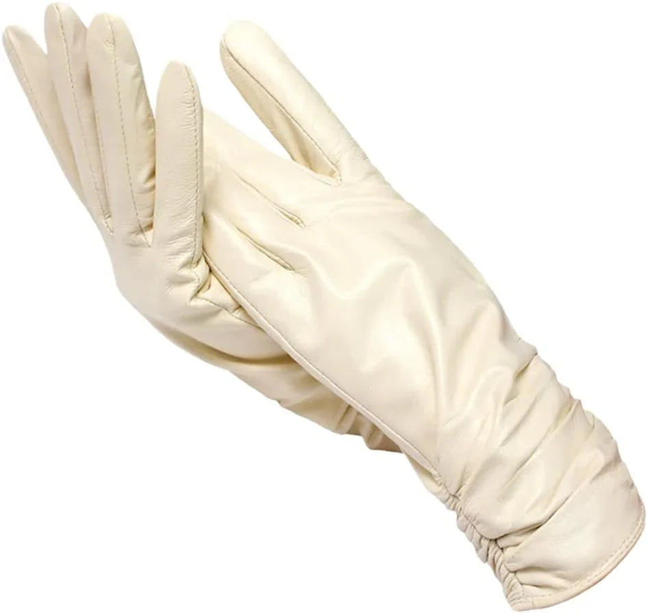 Leren Dames Handschoenen Klassiek Zwart Luxe Leer