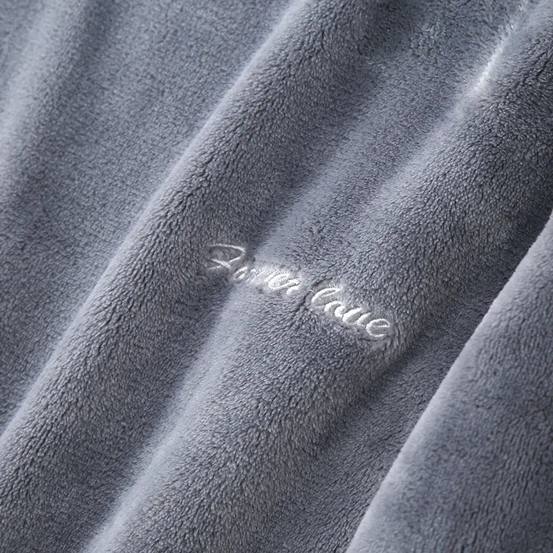Warme Zachte Pyjama voor Mannen Winter Nachtkleding