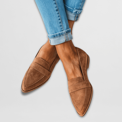 Dames Orthopedische Instappers Zacht Suede - Mode Vibes
