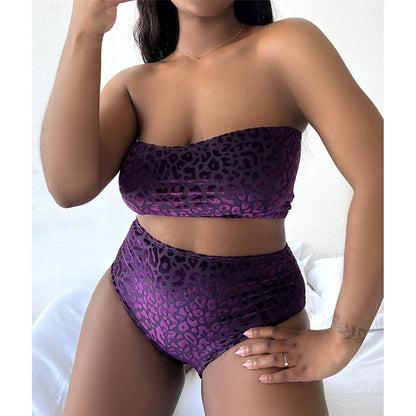 Plus-Size Bikini Sexy Stijlvol zwart