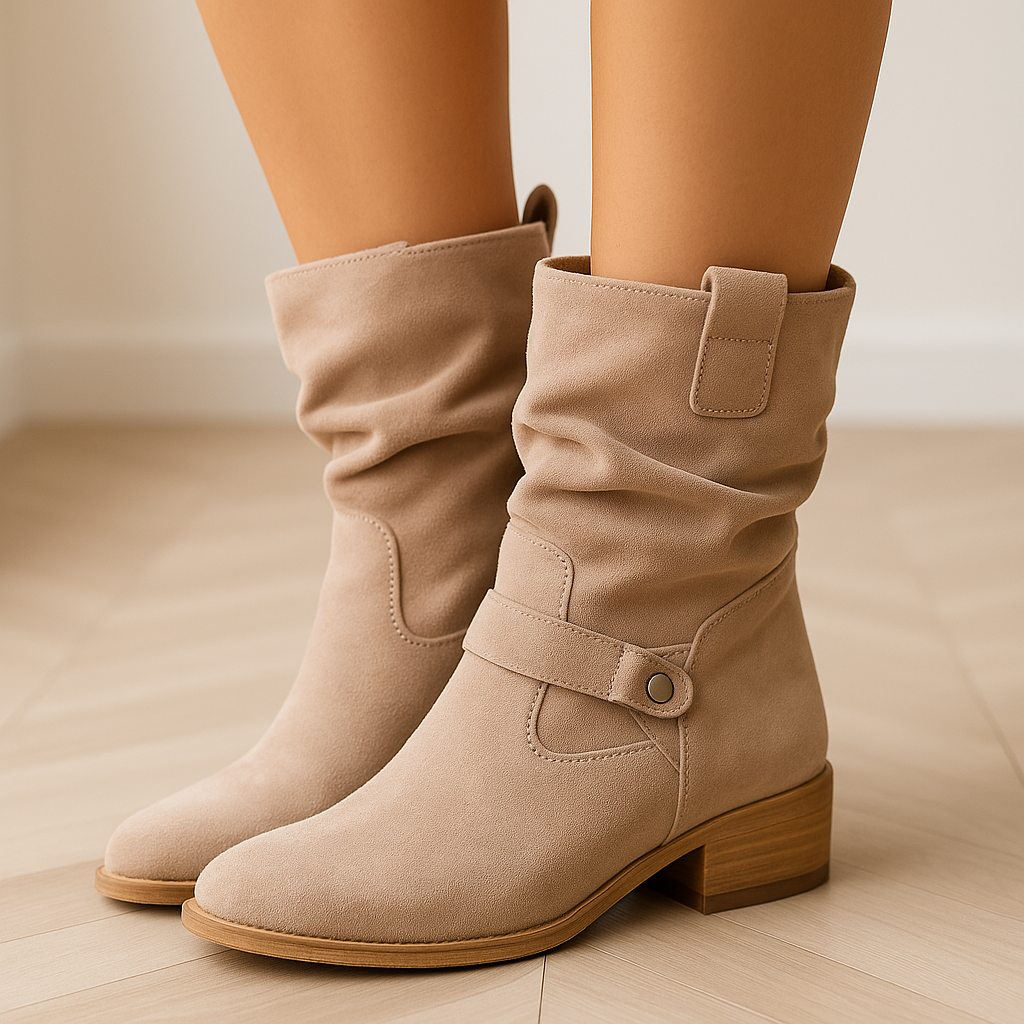 Suede Laarsjes Dames Modieus Comfortabel - Mode Vibes