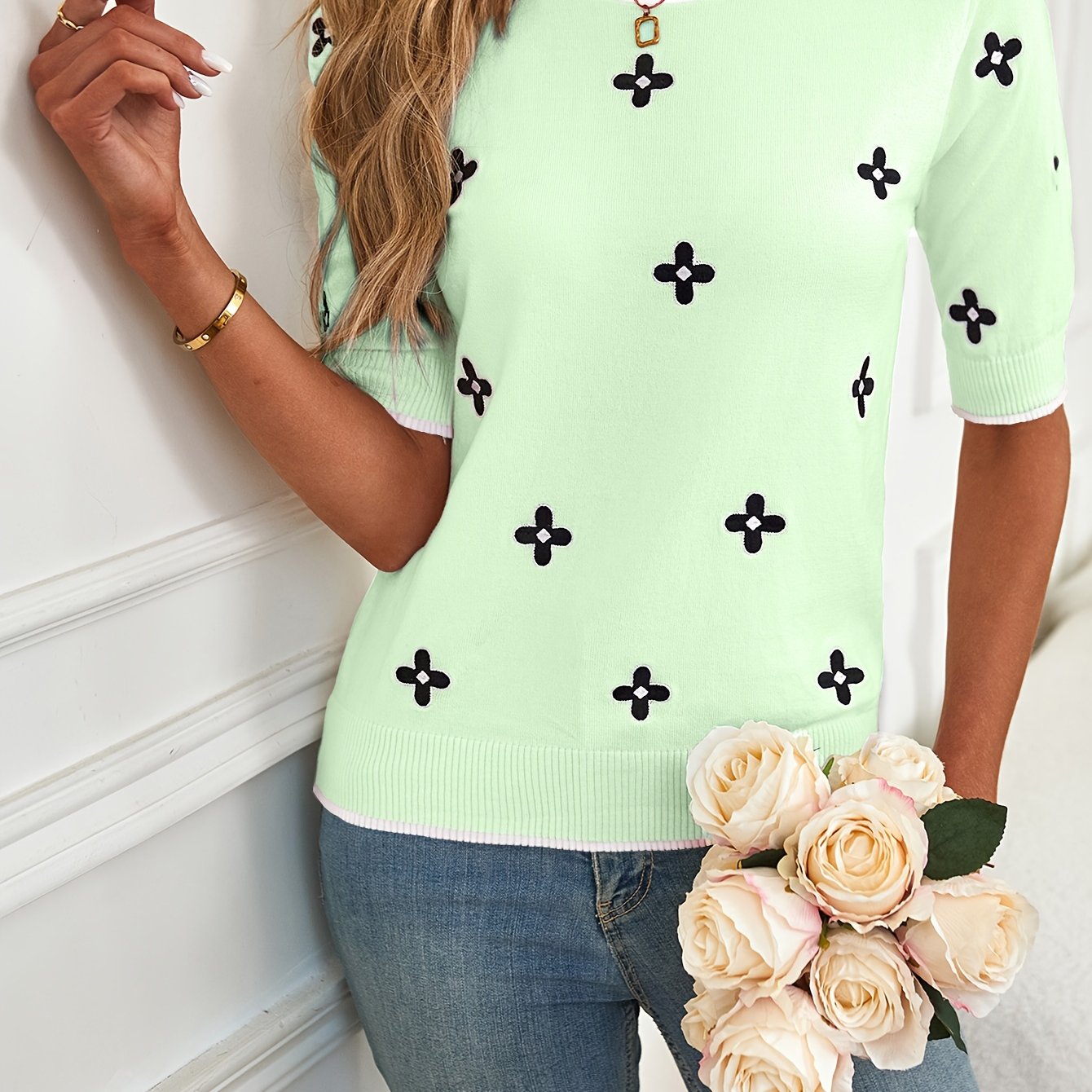 VELANORA - Pullover Met Ronde Hals