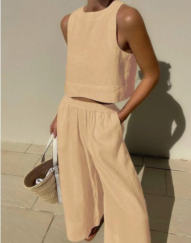 Mouwloze Zomerset Top en Shorts voor Vrouw