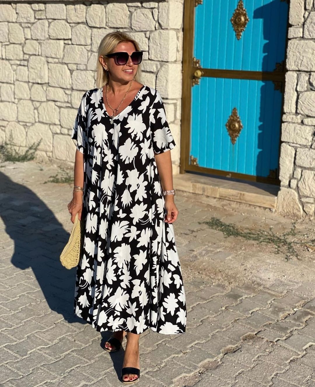 Dames Elegante Jurk Met Transparante Taillepartij