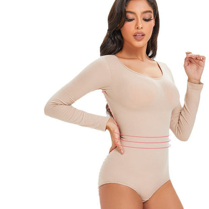 Dames Shapewear Body Lange Mouwen Corrigerend