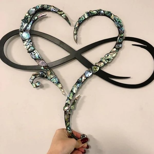 IJzeren Wanddecoratie Oneindig Hart Metaal Ornament