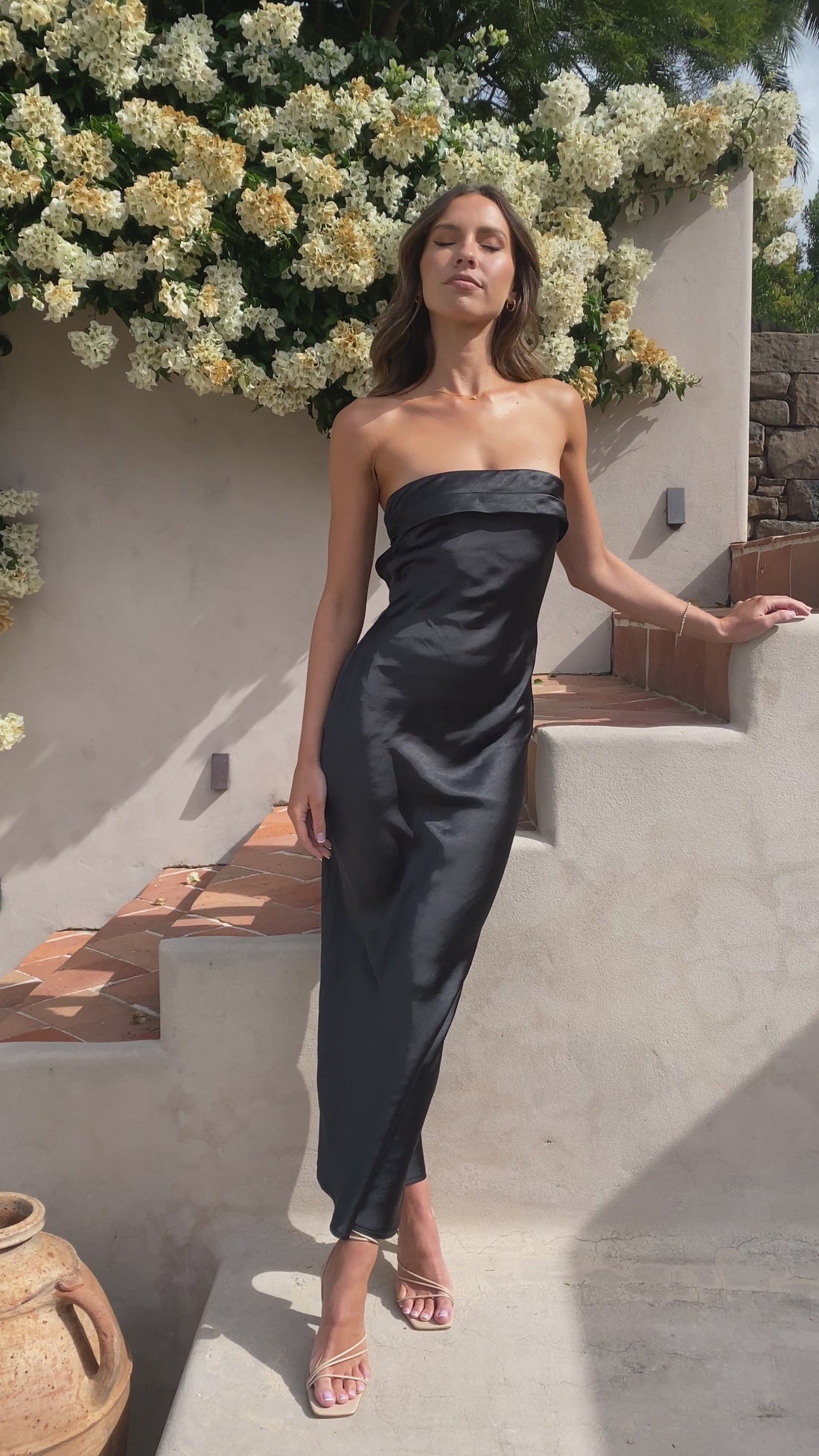 Strapless Jurk Elegante Snit Zomerjurk voor Vrouw