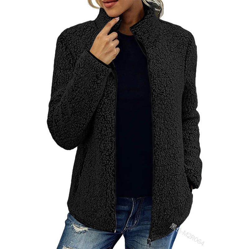 Dames Fleece Jas Warm en Veelzijdig met Rits