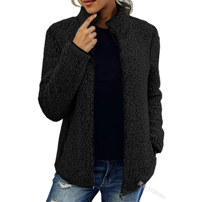 Dames Fleece Jas Warm en Veelzijdig met Rits
