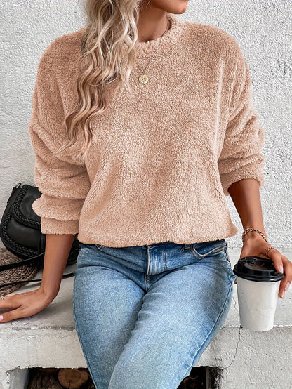 Zachte Teddy Trui Sweatshirt Comfortabel Warm - Mode Vibes