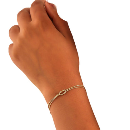 Dames Armband Roestvrij Staal met Liefdesknoop Simpel Design