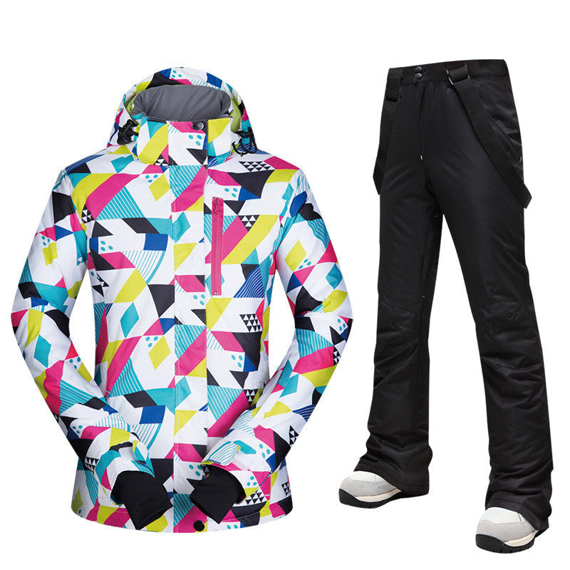 Dames Ski Pak Waterdicht Tweedelig Trendy Design