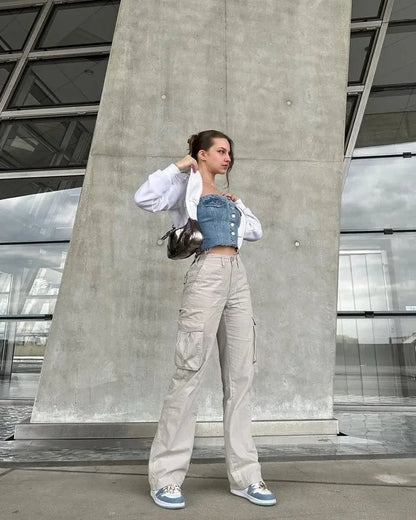 Cargo Broek Verstelbaar met Cargozakken voor Mannen - Mode Vibes