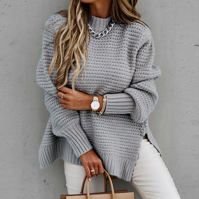 Dames Gebreide Coltrui Elegante Trendy Structuur