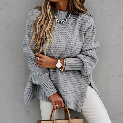 Dames Gebreide Coltrui Elegante Trendy Structuur