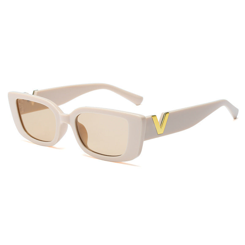 Dames Zonnebril Vierkant Bold Montuur Statement Stijl