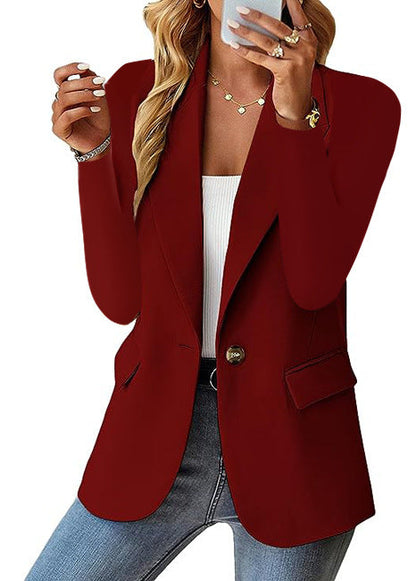 Dames Blazer Elegante Knopen Jas Brooke