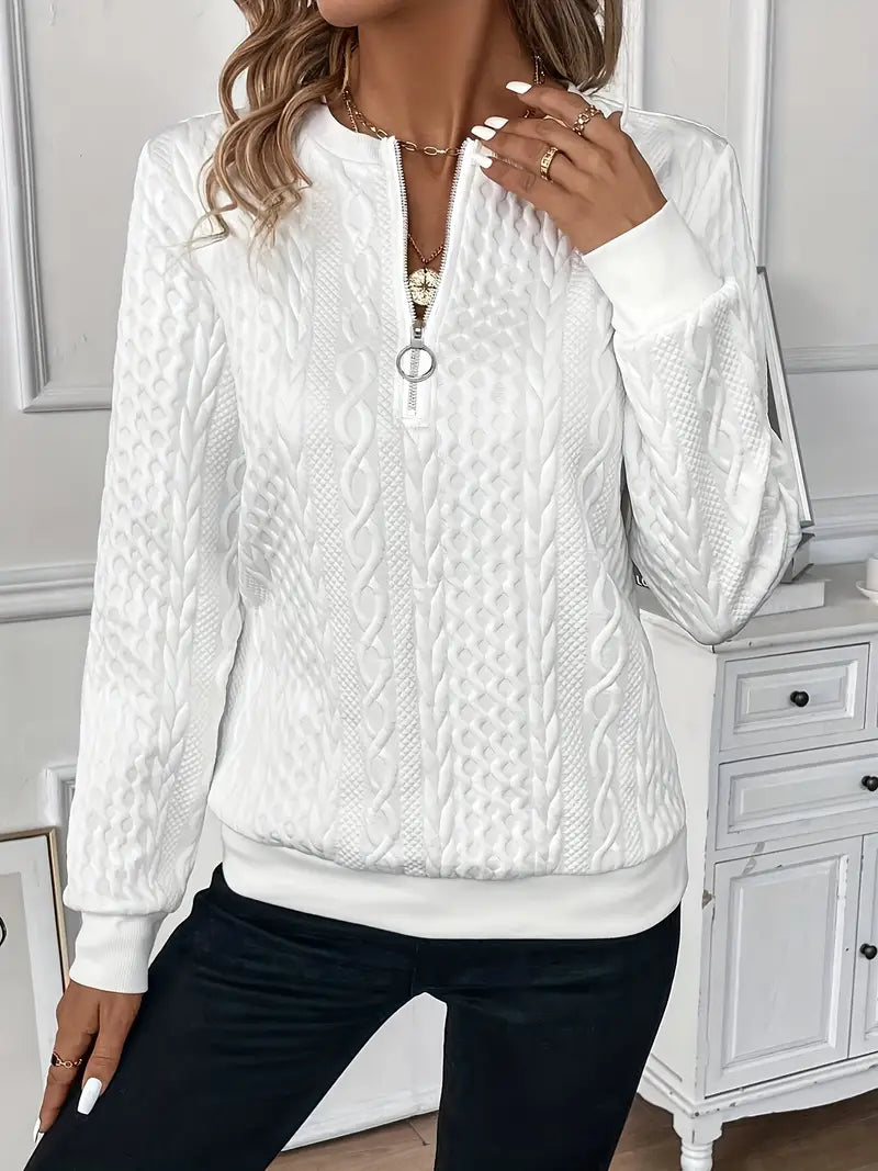 Dames Sweater met Rits – Zachte Trui voor Elk Seizoen