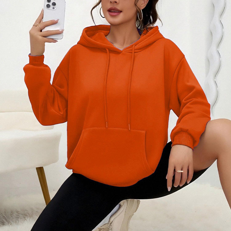 Dames Oversized Hoodie met Kangoeroezak Casual Basic