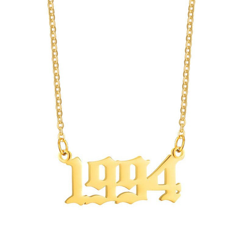 Gouden Ketting voor Dames 18K RVS Met Jaarsteen Lammy
