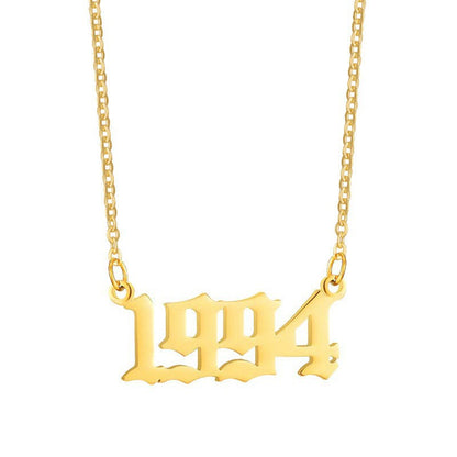 Gouden Ketting voor Dames 18K RVS Met Jaarsteen Lammy