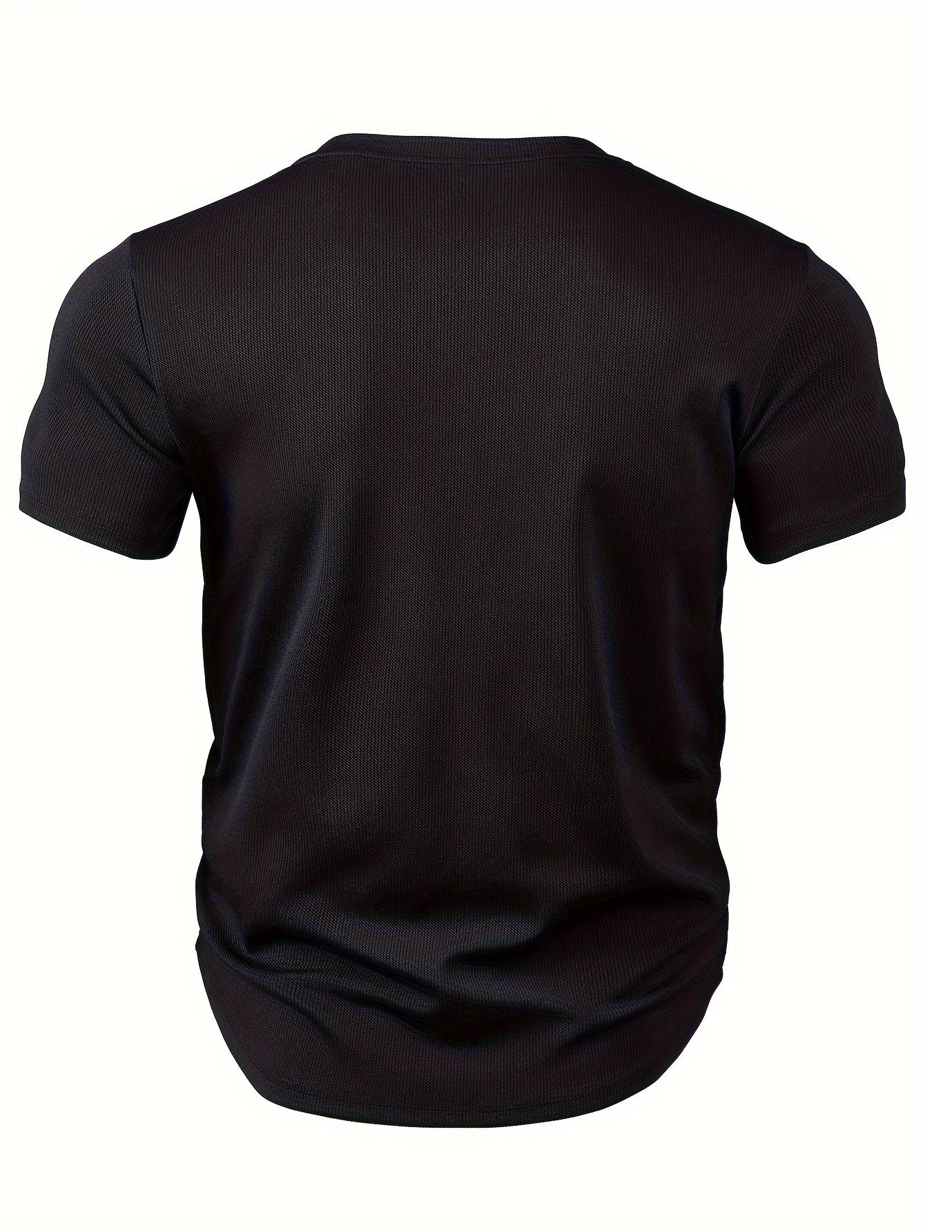 Heren T-shirt Diepe V-hals Textuur Modieus