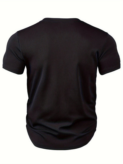 Heren T-shirt Diepe V-hals Textuur Modieus