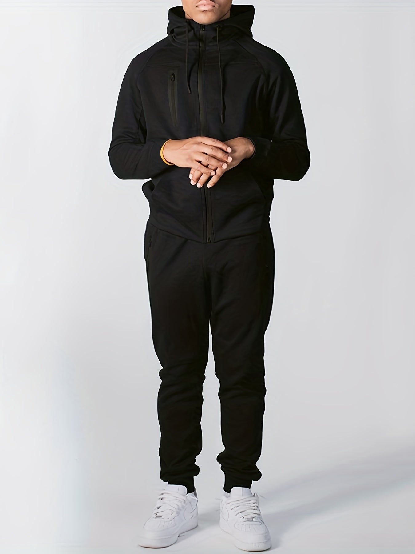 Lange Mouw Hoodie Casual Stretch voor Herfst en Lente