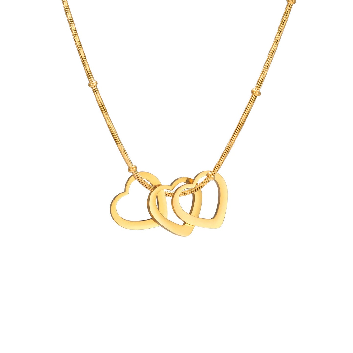 Gelaagde Ketting met Hartjes voor Dames