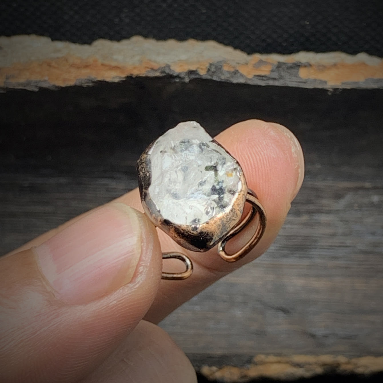 Natuurlijke Geboortesteen Ring Selina Zilver Kleur