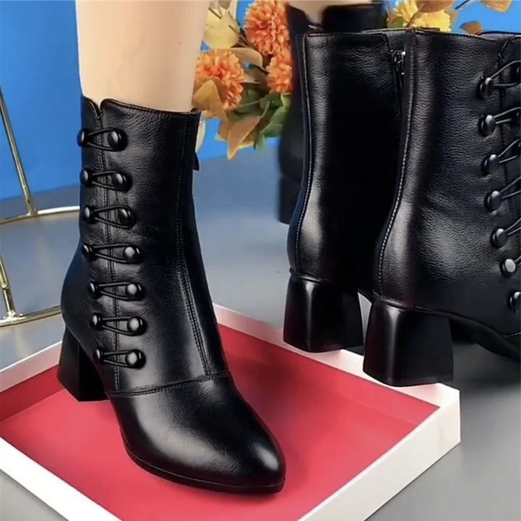 Enkellaarsjes met Hakken Stijlvolle Damesschoenen - Mode Vibes