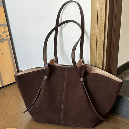 Vegan Suède Shopper Tas – Stijlvol, Ruim en Duurzaam