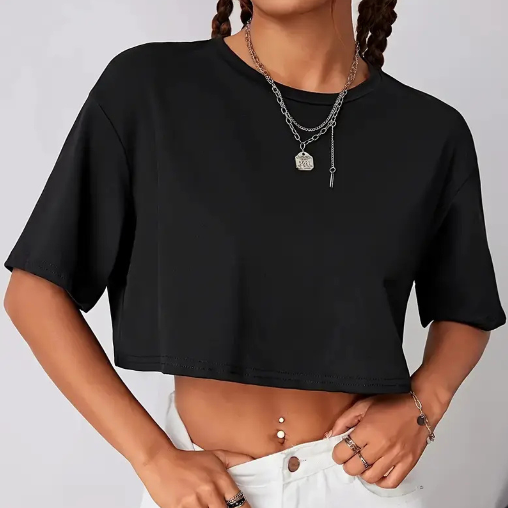 Vlinderprint T-Shirt Kort Dame Model