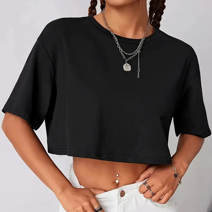 Vlinderprint T-Shirt Kort Dame Model