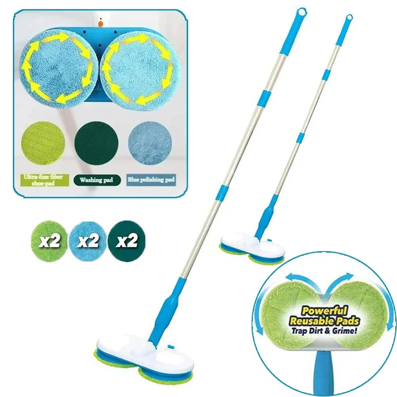 Draadloze Dweil FlexMop Met Oplaadbaar Batterij - Mode Vibes