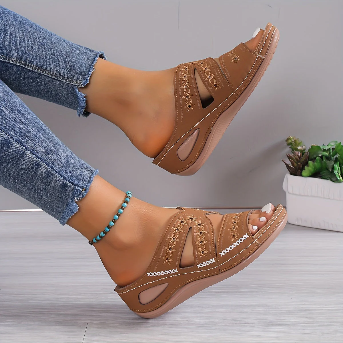 Orthopedische Slippers Open Hak Comfortabel Loopverlichting