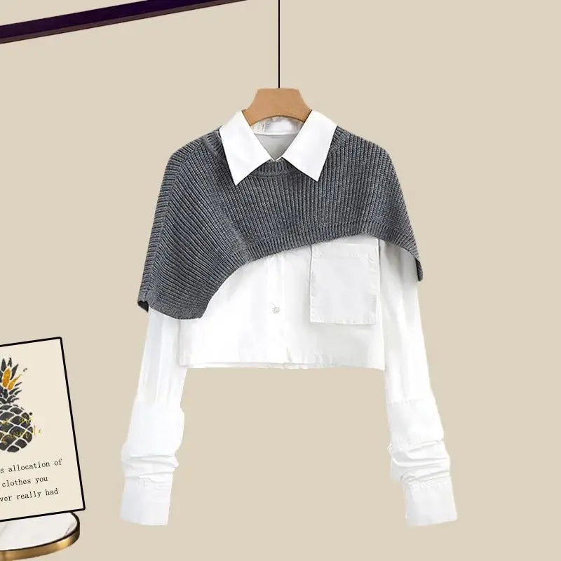 Gebreide Outfit voor Vrouw Modieus en Stijlvol