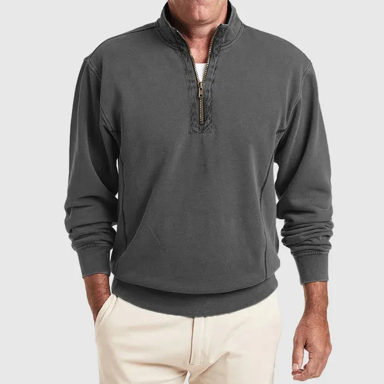 Poloshirt voor Heren met Kwartsluiting Kwaliteit Katoen