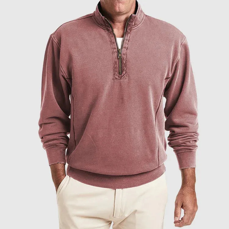 Poloshirt voor Heren met Kwartsluiting Kwaliteit Katoen