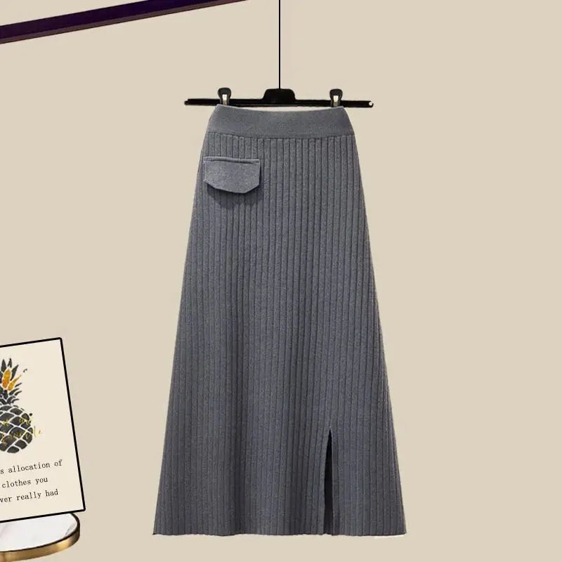 Gebreide Outfit voor Vrouw Modieus en Stijlvol