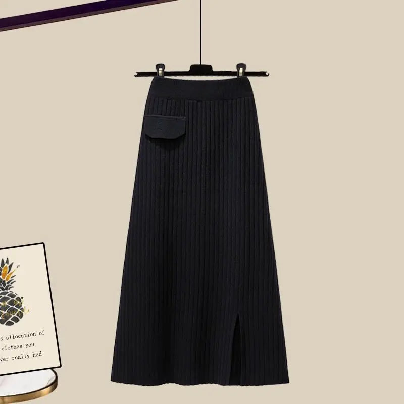 Gebreide Outfit voor Vrouw Modieus en Stijlvol