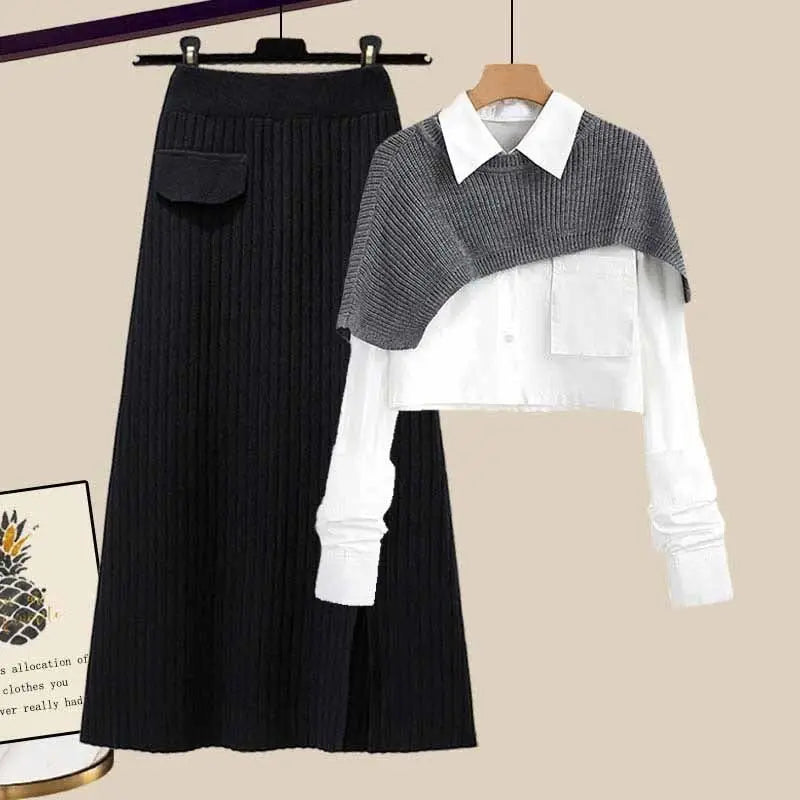 Gebreide Outfit voor Vrouw Modieus en Stijlvol